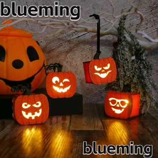 Blueming2 โคมไฟฟักทอง LED รูปฟักทอง เรืองแสง แบบพกพา พร้อมด้ามจับ สําหรับงานปาร์ตี้