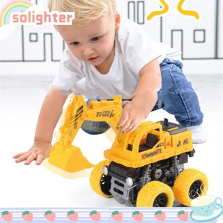 Solighter โมเดลรถขุดวิศวกรรม ของเล่นสําหรับเด็ก