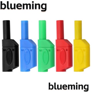 Blueming2 ปลั๊กกล้วยเชื่อมต่อสายไฟ 4 มม. ซ้อนกันได้ ปลอดภัย สีดํา แดง