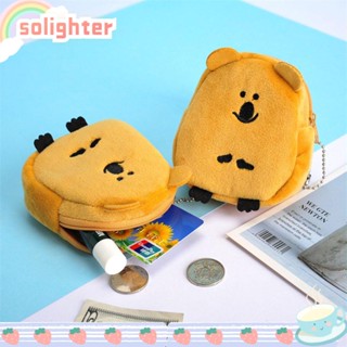 Solighter กระเป๋าใส่เหรียญ ลายการ์ตูนไก่โคอาล่าน่ารัก สาย USB