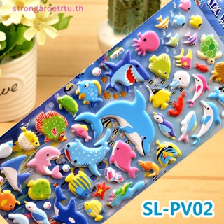 สติกเกอร์ ลายปลาโลมา ปลาฉลาม สําหรับตกแต่งไดอารี่ เครื่องเขียน