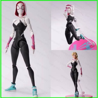 Yb2 โมเดลฟิกเกอร์ Spider-Man Across the Spider-Verse Gwen Stacy Spiderman ขยับข้อต่อได้ ของเล่นสําหรับเด็ก BY2