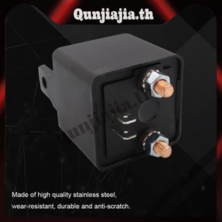 รีเลย์ตัวแยกแบตเตอรี่ DC 12V 200A 4 ขั้ว เปิด ปิด แบบต่อเนื่อง สําหรับรถยนต์ [qunjiajia.th]