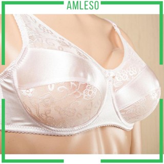 [Amleso] แผ่นซิลิโคนเสริมหน้าอก แต่งลูกไม้ สําหรับ Mastectomy Brassiere