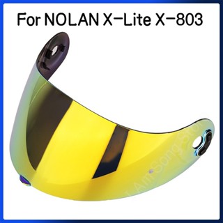 ที่บังแดดหมวกกันน็อค สําหรับ NOLAN X-Lite X-803 รถจักรยานยนต์ หมวกกันน็อค เลนส์ Pinlock ป้องกันรอยขีดข่วน โล่มอเตอร์ไซด์ อุปกรณ์เสริมแว่นตา เคส