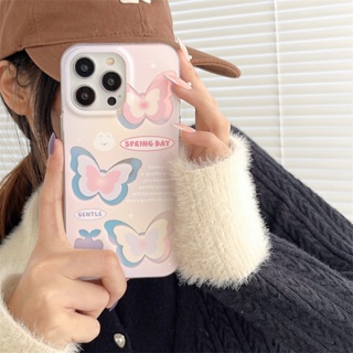 เคสโทรศัพท์มือถือ กันกระแทก ลายผีเสื้อ หลากสี คุณภาพสูง สําหรับ iPhone 15 Ultra 14 13 12 Pro Max 11 Pro Max X XR XS 7 8 plus