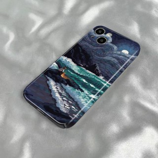 เคสโทรศัพท์มือถือ ลายคลื่นทะเล Van Gogh สําหรับ Apple Iphone 15 14 13pro 12 11xsmax xr 7 8p ZWWA