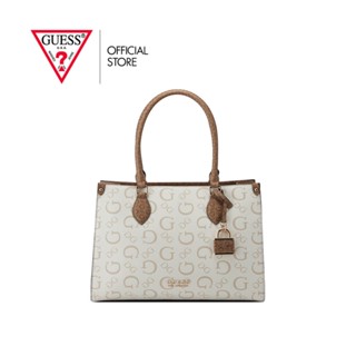 GUESS กระเป๋าถือ รุ่น SG823824 OAK PARK CARRYALL สีขาว