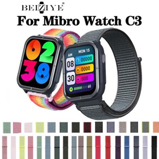 สายนาฬิกาข้อมือไนล่อน แบบเปลี่ยน สําหรับ Mibro Watch C3 Xiaomi Mibro Watch C3