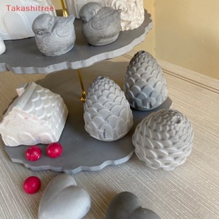 (Takashitree) แม่พิมพ์ซิลิโคน รูปกรวยสน 3D สําหรับทําขี้ผึ้ง DIY