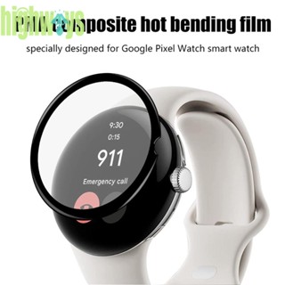 ฟิล์มกระจกกันรอยหน้าจอ HD 3D ทรงโค้ง แบบเปลี่ยน สําหรับ Google Pixel Watch 1 2 3 5 ชิ้น [highways.th]