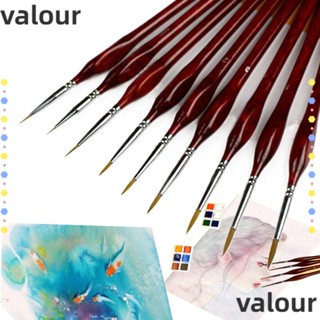 Valour แปรงปากกาวาดภาพระบายสี ขนหมาป่านิ่ม ละเอียดพิเศษ สะดวกสบาย สําหรับศิลปิน