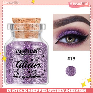 Yabaolian อายแชโดว์เนื้อเจล ชิมเมอร์ กลิตเตอร์ เลื่อม ติดทนนาน กันน้ํา 24 สี สําหรับผู้หญิง