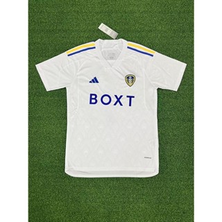 Fan Edition 2324 เสื้อยืดแขนสั้น พิมพ์ลายฟุตบอล Leeds United คุณภาพสูง ไซซ์ S-4XL