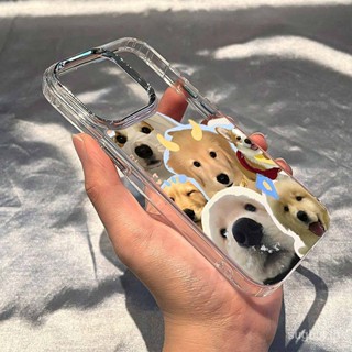 เคสโทรศัพท์มือถือแบบใส กันกระแทก ลายการ์ตูนลูกสุนัขน่ารัก สําหรับ iPhone 15 14 13 12 11 pro max 14promax 13promax 7plus 8plus xr xsmax 14plus xs 12pro 13pro