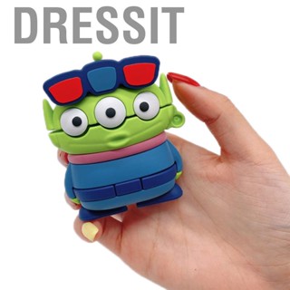 Dressit Cartoon Earbuds Case Silicone Cute 3 Eyed Monster Shape    Cover