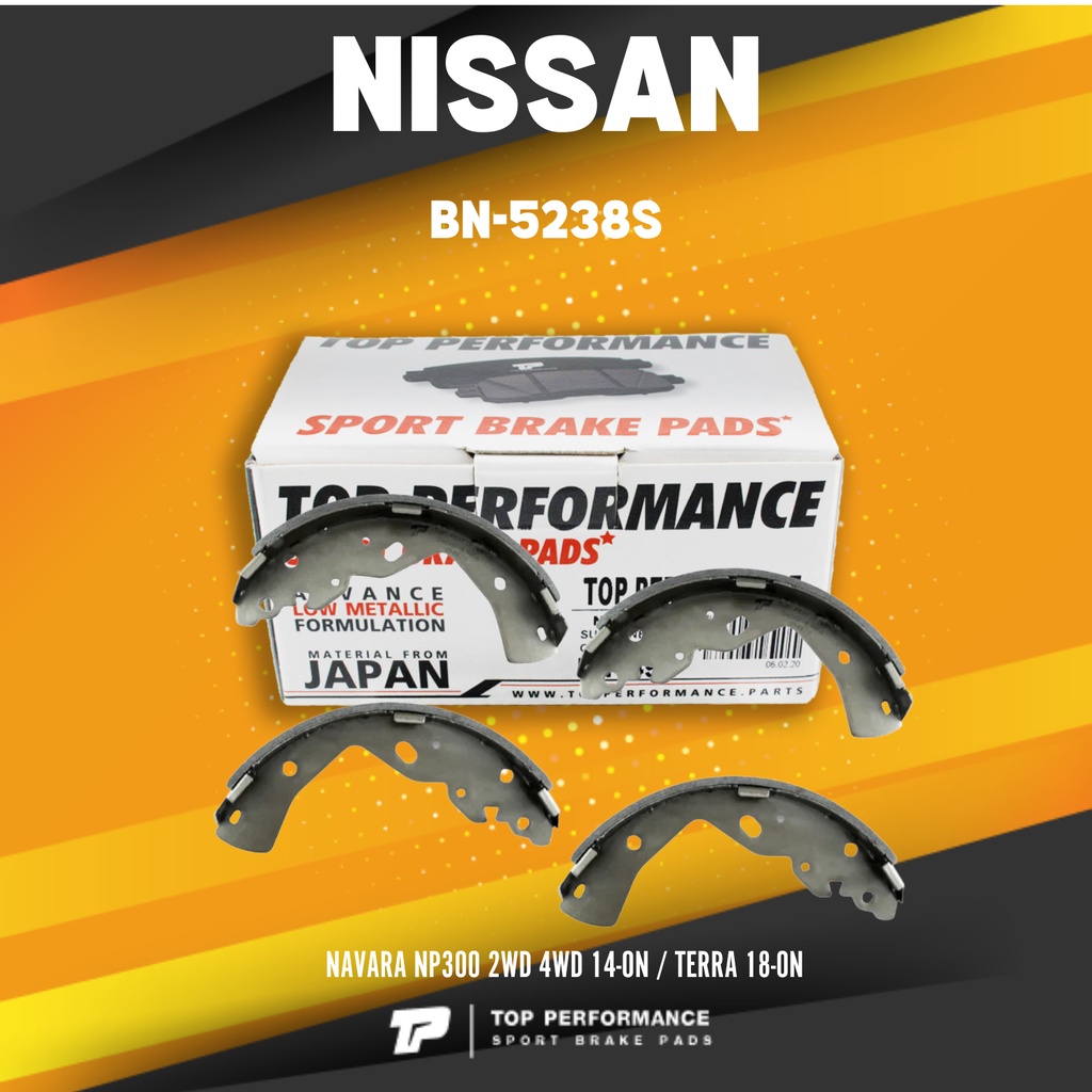 TOP PERFORMANCE (ประกัน 3 เดือน) ก้าม เบรค หลัง NISSAN NAVARA NP300 2WD 4WD 14-ON / TERRA 18-ON - BN