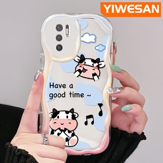 เคสโทรศัพท์มือถือใส แบบนิ่ม ลายการ์ตูนวัว กันกระแทก สําหรับ Xiaomi POCO M3 Pro 4G M3 Pro 5G Redmi Note 10 5G Note 10T Note 10 Pro Max