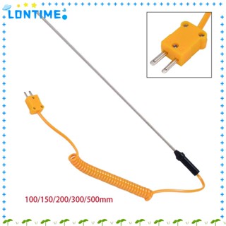 Lontime K-Type เทอร์โมคัปเปิล เครื่องวัดอุณหภูมิ ทนทาน พร้อมสายเคเบิลควบคุมอุณหภูมิ