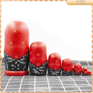 [Lslhj] ของเล่นตุ๊กตาไม้รัสเซีย Matryoshka 7 ชิ้น