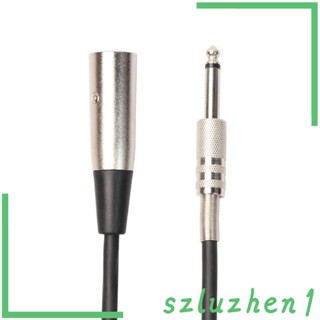 [Szluzhen1] Xlr 3-Pin Male to 6.35 มม. 1/4 นิ้ว TRS Male สายเคเบิ้ลไมโครโฟนโมโน 6 ฟุต