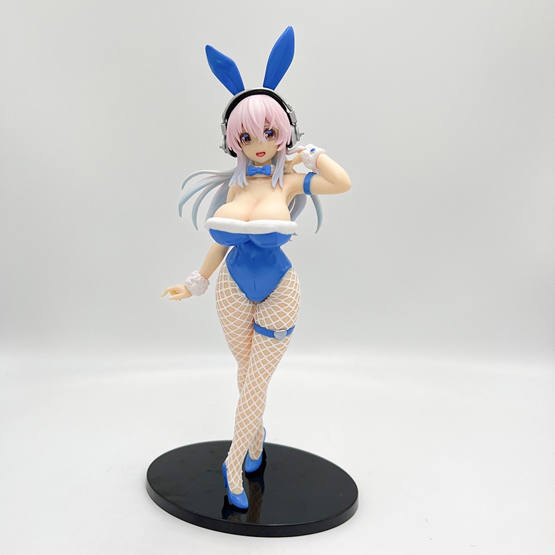 30cm FuRyu BiCute Bunnies Super Sonico Sexy Anime Figure SUPERSONICO Bunny Girl Action Figure Adult 