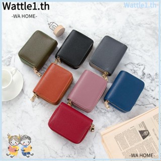 Wttle กระเป๋าใส่เหรียญ หนัง PU ใบสั้น สําหรับผู้หญิง