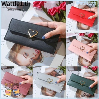 Wttle กระเป๋าสตางค์ใบยาว กระเป๋าถือ ทรงคลัทช์ ใส่เหรียญ โทรศัพท์ได้ สําหรับผู้หญิง