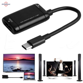 Vip อะแดปเตอร์แปลงสายเคเบิ้ล USB 3.1 Type C USB-C เป็น HDMI 1080P ตัวผู้ เป็นตัวเมีย สําหรับโทรศัพท์ Android แท็บเล็ต