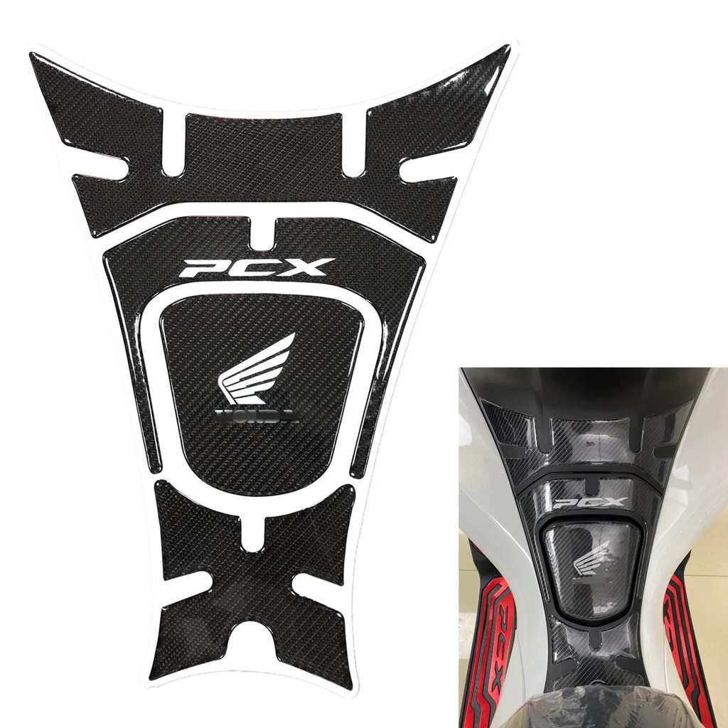 สติกเกอร์คาร์บอนไฟเบอร์ 3D สําหรับติดถังน้ํามันรถจักรยานยนต์ HONDA PCX125 PCX150 PCX 125 PCX 150 201