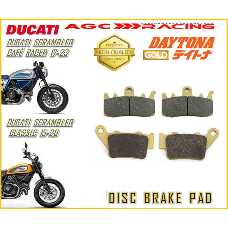 ผ้าเบรก DUCATI 803 SCRAMBLER CAFE RACER 17-23 SCRAMBLER CLASSIC 15-20 คุณภาพทอง