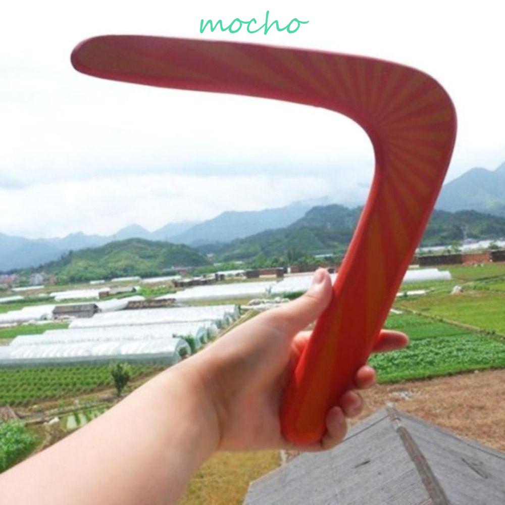 Mocho Flying Boomerang เด็กเล่นโยนกลับเกมอุปกรณ์ประกอบฉากโต้ตอบบูมเมอแรงโต้ตอบเกมโต้ตอบของเล่นกีฬากลางแจ้ง Kangaroo Boomerang