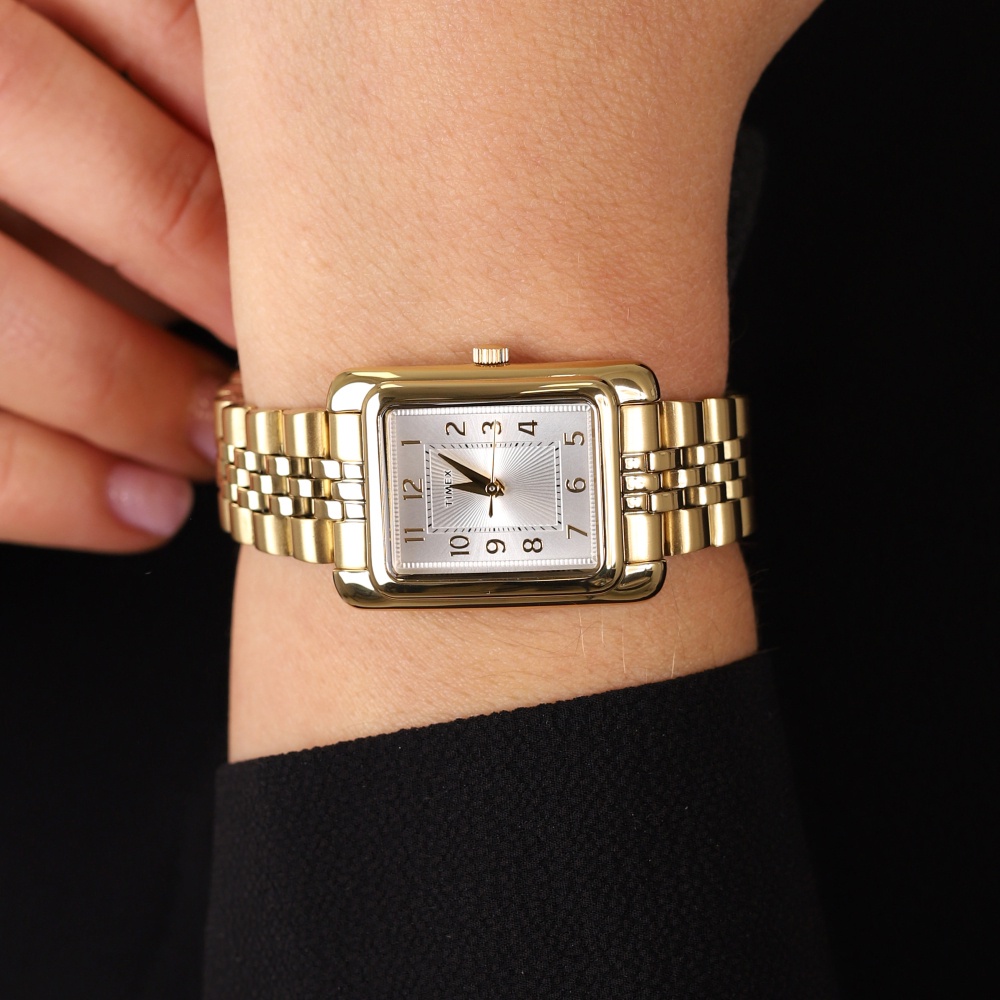 Sale! Timex TW2U14300 Addison นาฬิกาข้อมือผู้หญิง สายสแตนเลส Gold-Tone หน้าปัด 25 มม.