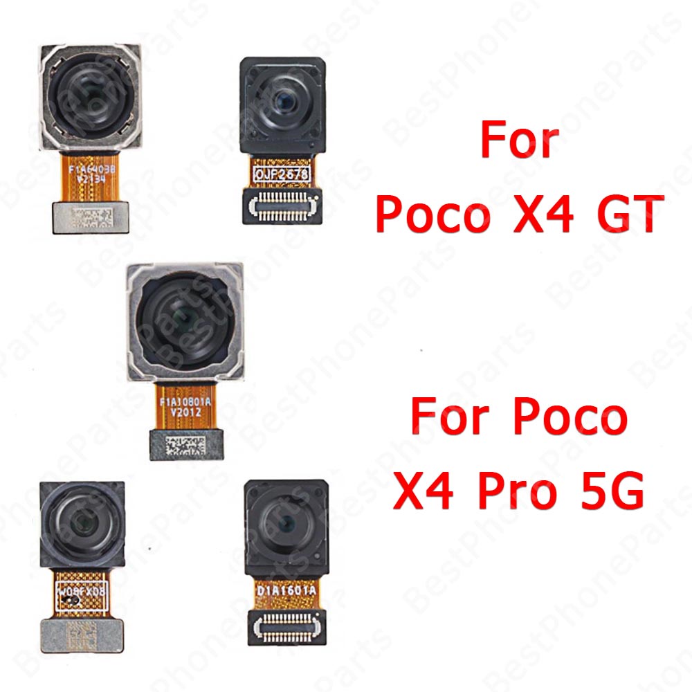 อะไหล่โมดูลกล้องเซลฟี่ ด้านหน้า และด้านหลัง แบบเปลี่ยน สําหรับ Xiaomi Poco X4 GT X4 Pro 5G