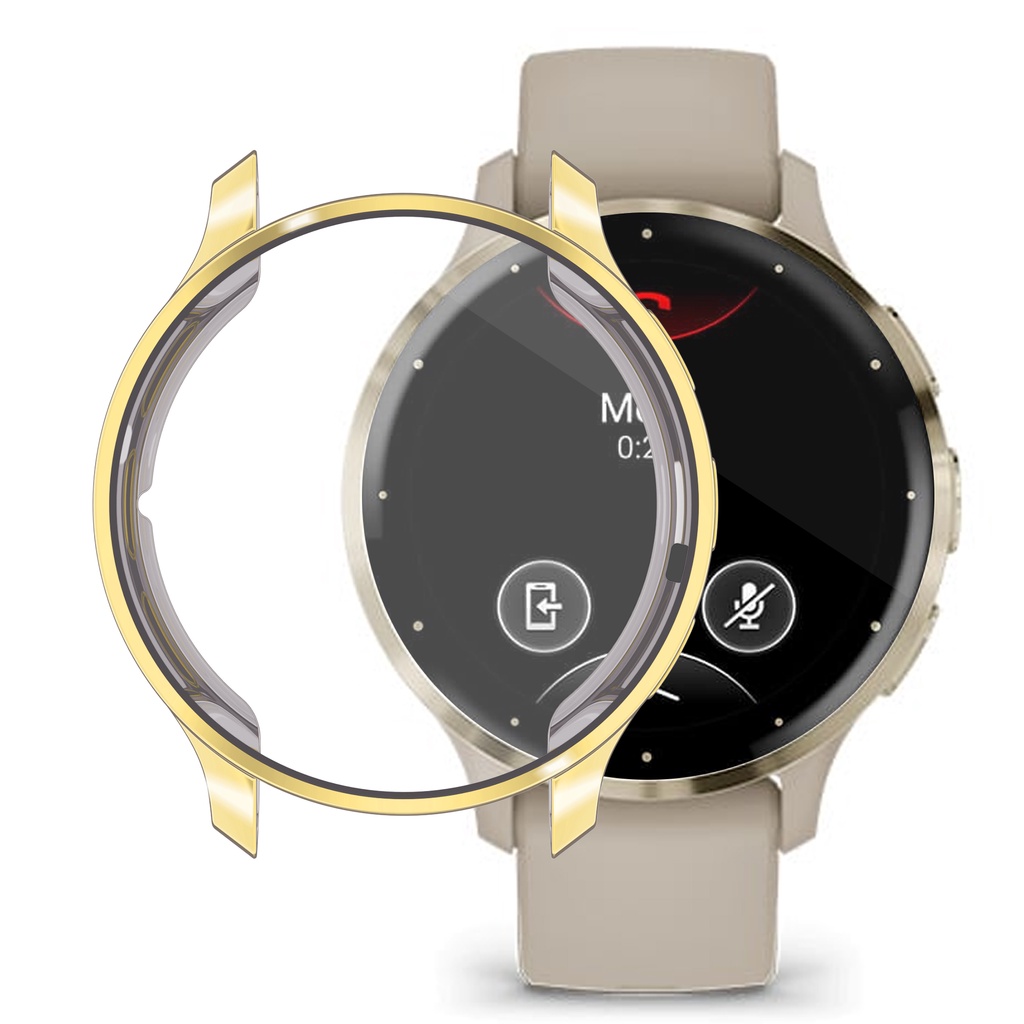 เคสป้องกัน TPU แบบนิ่ม ชุบไฟฟ้า สําหรับ Garmin Venu 3 3s