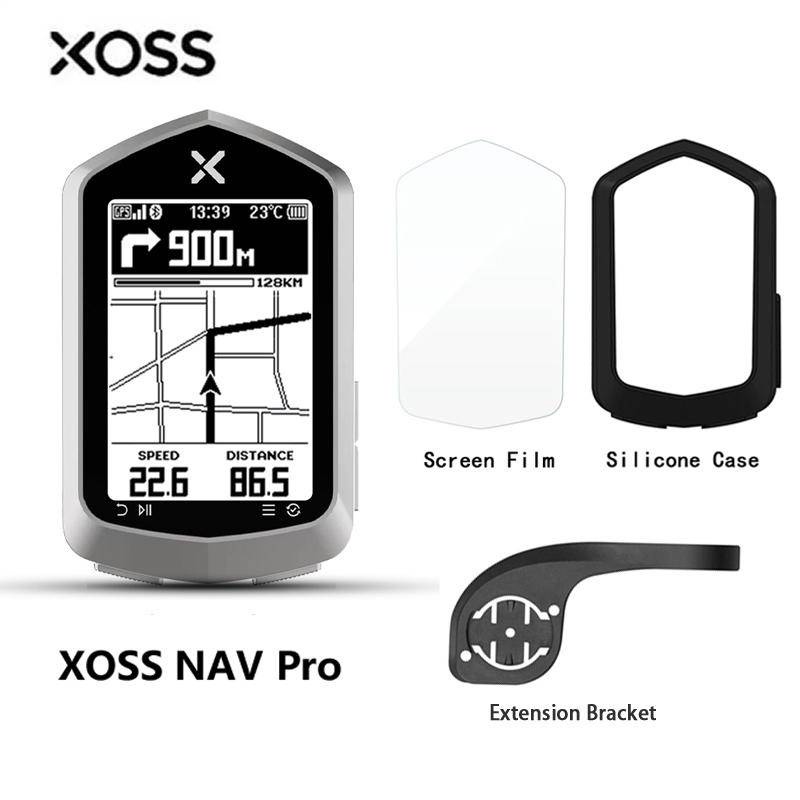 Xoss NAV+ XOSS NAV Plus เครื่องวัดความเร็วจักรยานไร้สาย กันน้ํา IPX7 USB-C ชาร์จได้ GPS 2.4 นิ้ว หน้าจอ LCD บลูทูธ ANT+ mtb มาตรวัดความเร็ว