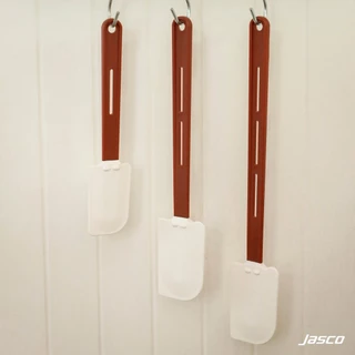 Jasco ไม้พายทนความร้อน, แบบแบน ด้ามแดง High Heat Spatulas, Flat shape