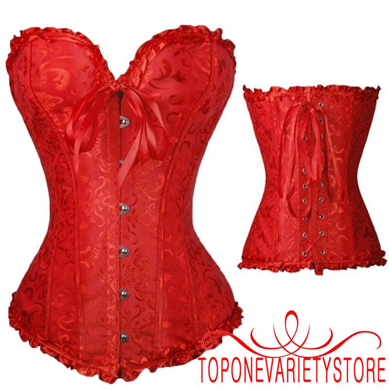 Topone-women tidding Corset Lace Floral เอว Shaping Bustier Top สําหรับเครื่องแต่งกาย