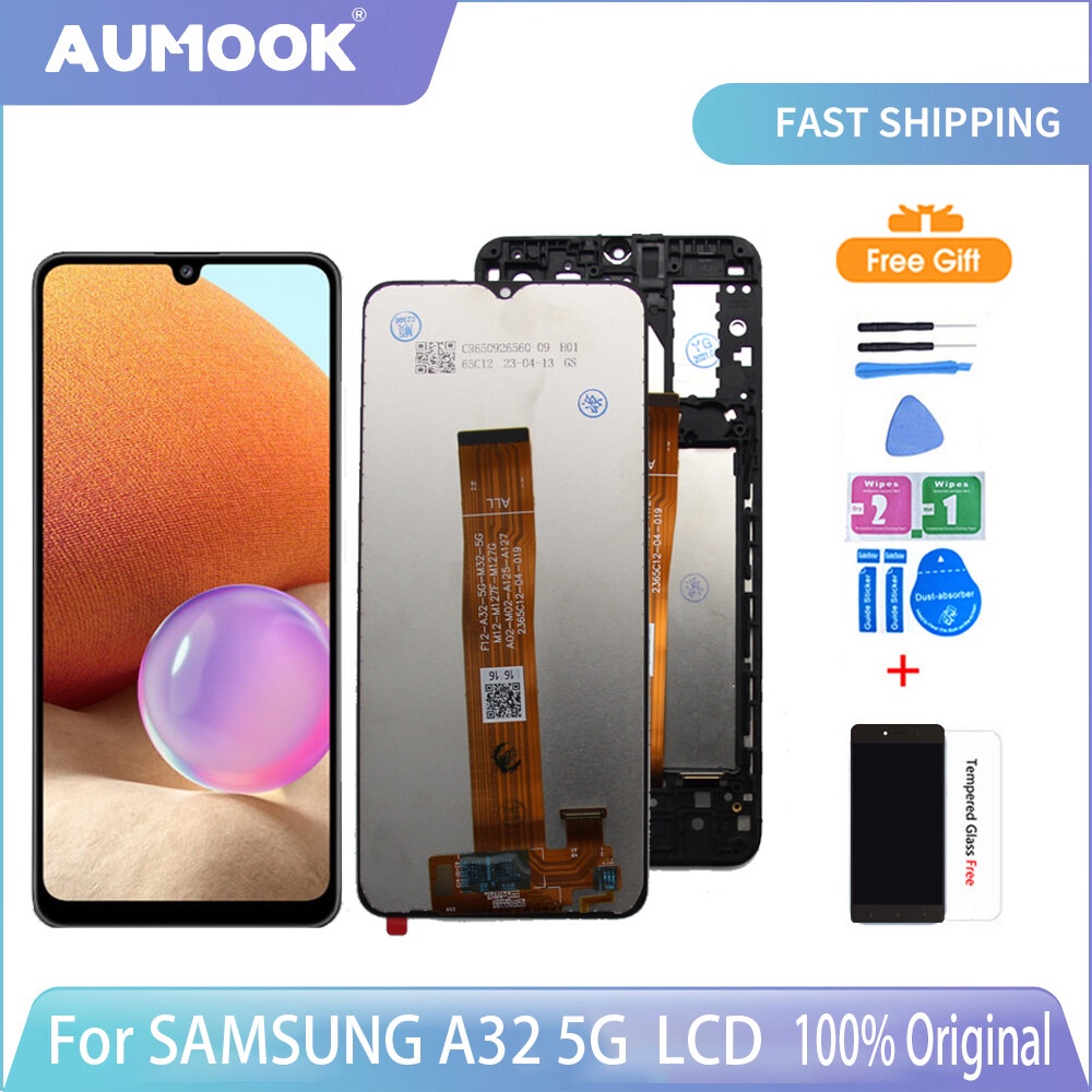6.5 สําหรับ Samsung galaxy A32 5G A326 จอแสดงผล LCD กรอบหน้าจอสัมผัส Digitizer สําหรับ A326 SM-A326B