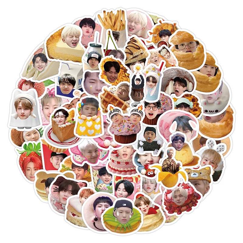 Lanlanstickersworld สติกเกอร์ ลายศิลปินเกาหลี สําหรับติดตกแต่งหมวกกันน็อค จักรยาน 104 ชิ้น