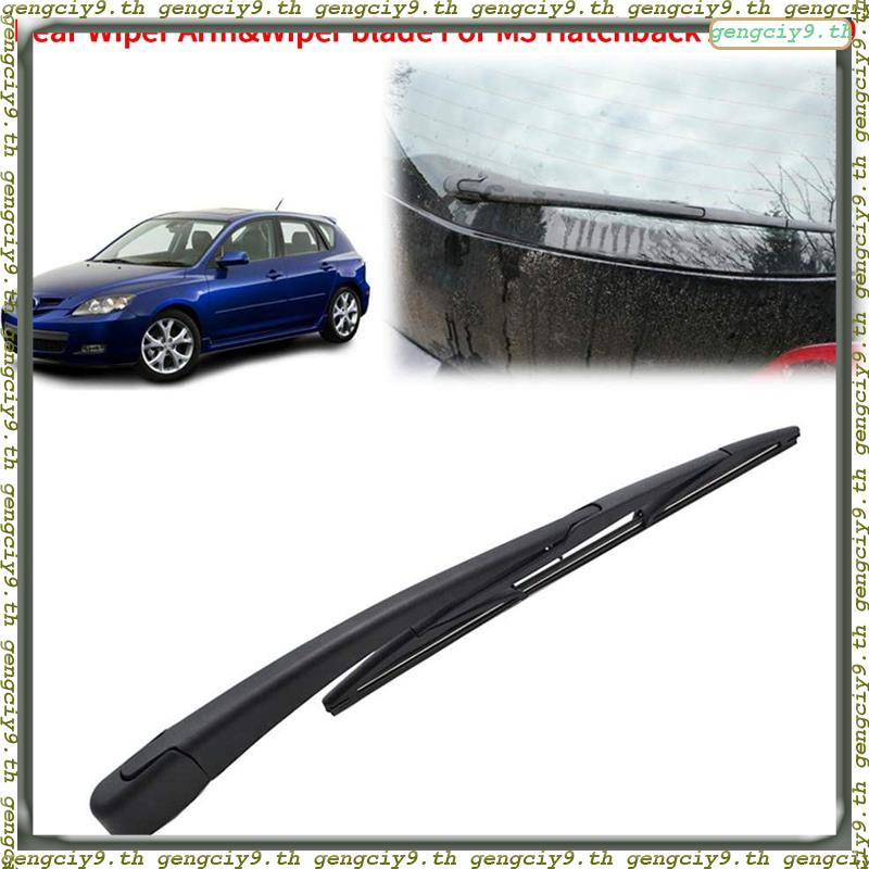 Gengciy9.th # ใบปัดน้ําฝนกระจกหลัง และแขนปัดน้ําฝน สําหรับ Mazda 3 BK Hatchback 2003-2009