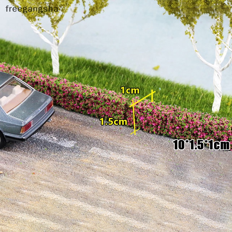 [FREG] โมเดลรั้วหญ้าจําลอง สีเขียว DIY สําหรับตกแต่งโต๊ะ 2 ชิ้น FDH