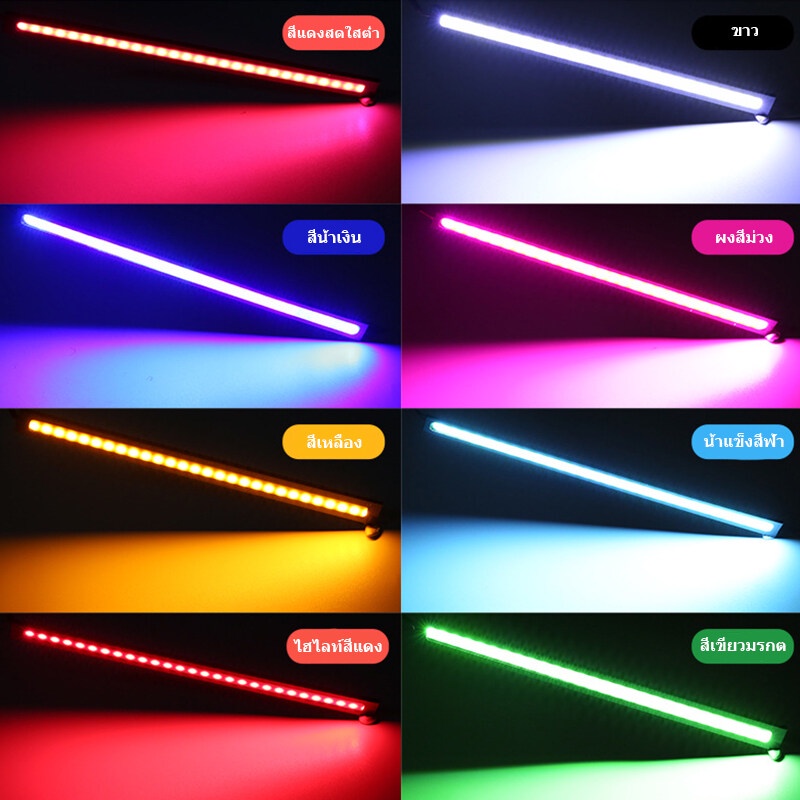 12V ตกแต่งรถยนต์ ไฟหน้า LED COB กันน้ำ  (ส่งจากประเทศไทย)