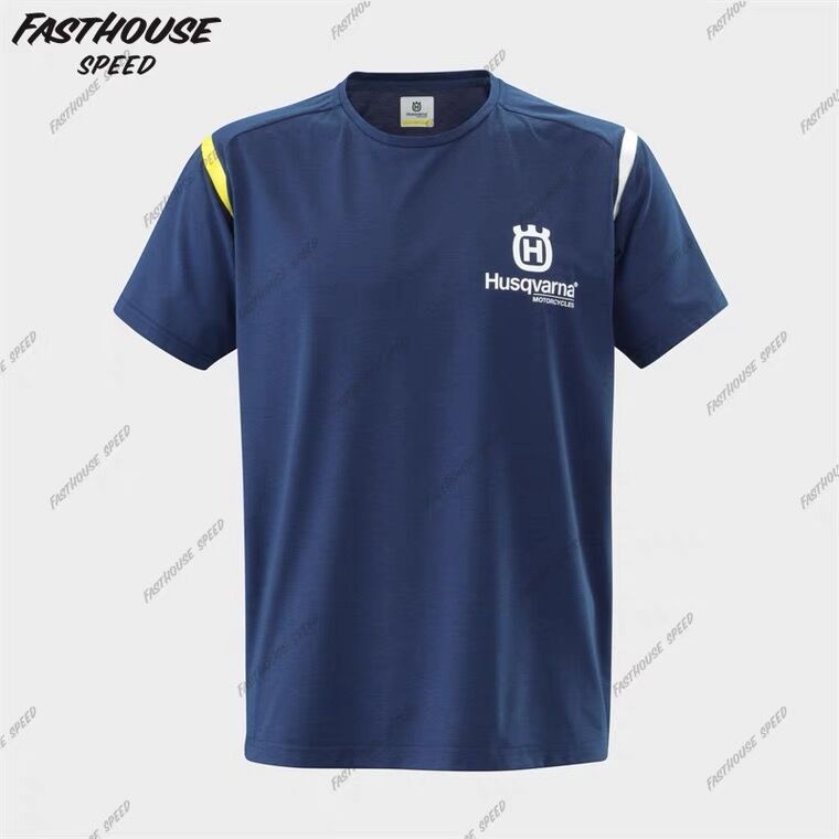 พร้อมส่ง husqvarna ใหม่ เสื้อยืด แขนสั้น สําหรับขี่จักรยานยนต์ ออฟโร้ด 2024