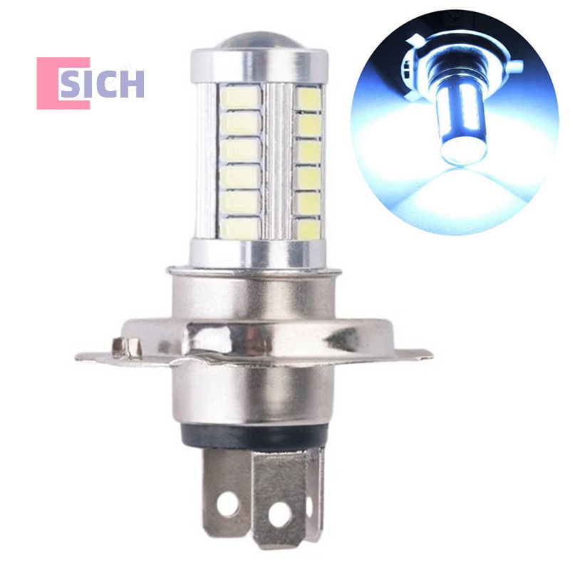 [Sich] H4 33SMD LED หลอดไฟหน้ารถ ไฟตัดหมอก ไฟกลางวัน สีขาว รถจักรยานยนต์ ใหม่