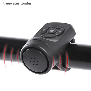Tt แตรไฟฟ้าสีดํา ABS USB ชาร์จขี่จักรยานลําโพงแหวนอุปกรณ์จักรยาน Loud Handlebar Alarm แหวน mbn