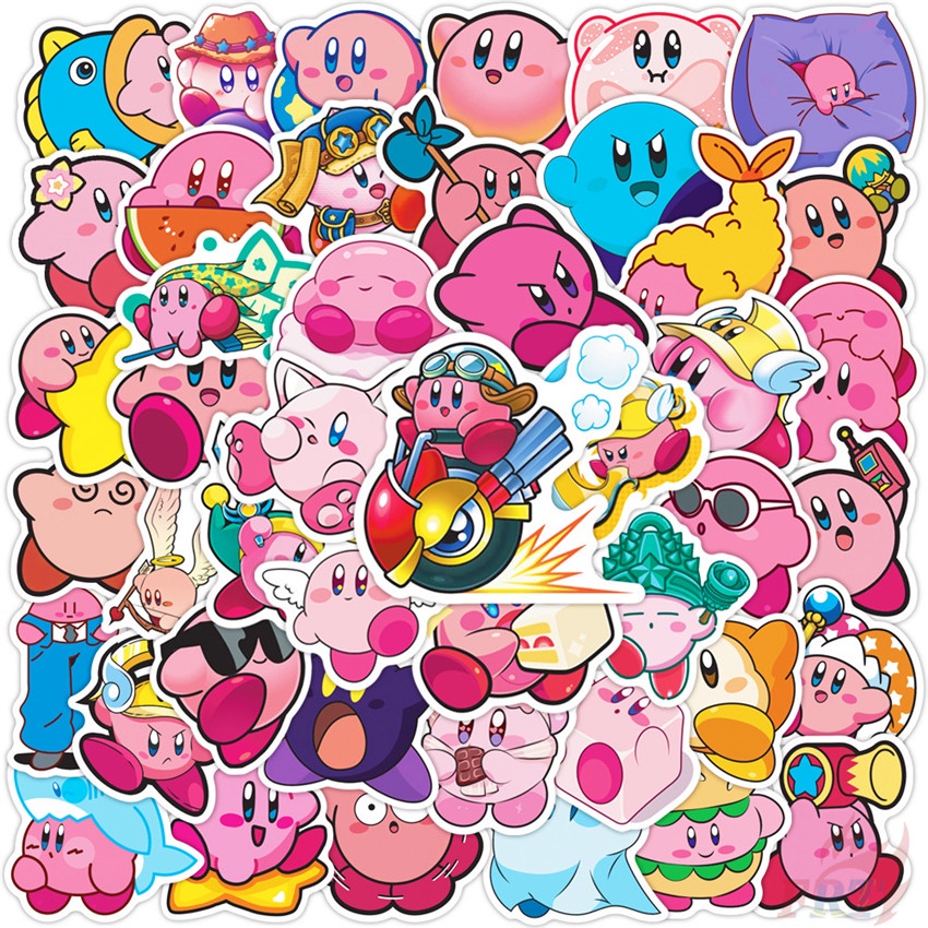 Kirby Series 05 Stickers 50Pcs/Set DIY Fashion Waterproof Decals Doodle Stickers