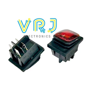 Switch สวิตช์กันน้ำ รุ่น RL-2-2*1 ON OFF 4ขา 16A/250VAC-20A/125VAC มีไฟ 12-24VDC และ 220VAC