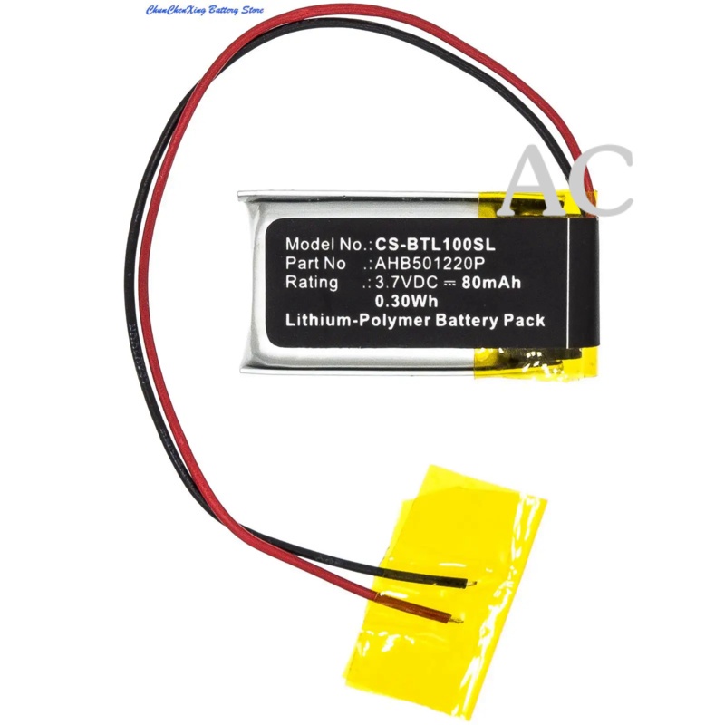 AC Cameron Sino 80mAh Wireless Headset Battery AHB501220P for Bose Bluetooth Headset Series 1, Serie