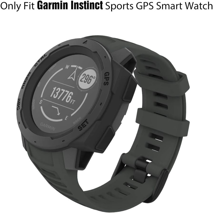 Moko สายนาฬิกาข้อมือ ซิลิโคนนิ่ม ปรับได้ แบบเปลี่ยน สําหรับ Garmin Instinct Esports Solar Tactical Military Watch Garmin Instinct 2 Sports GPS Smart Watch